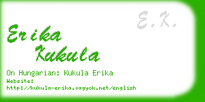 erika kukula business card